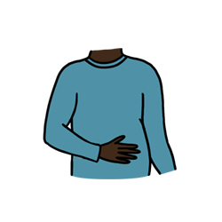 a lump or swelling in your tummy or pelvis